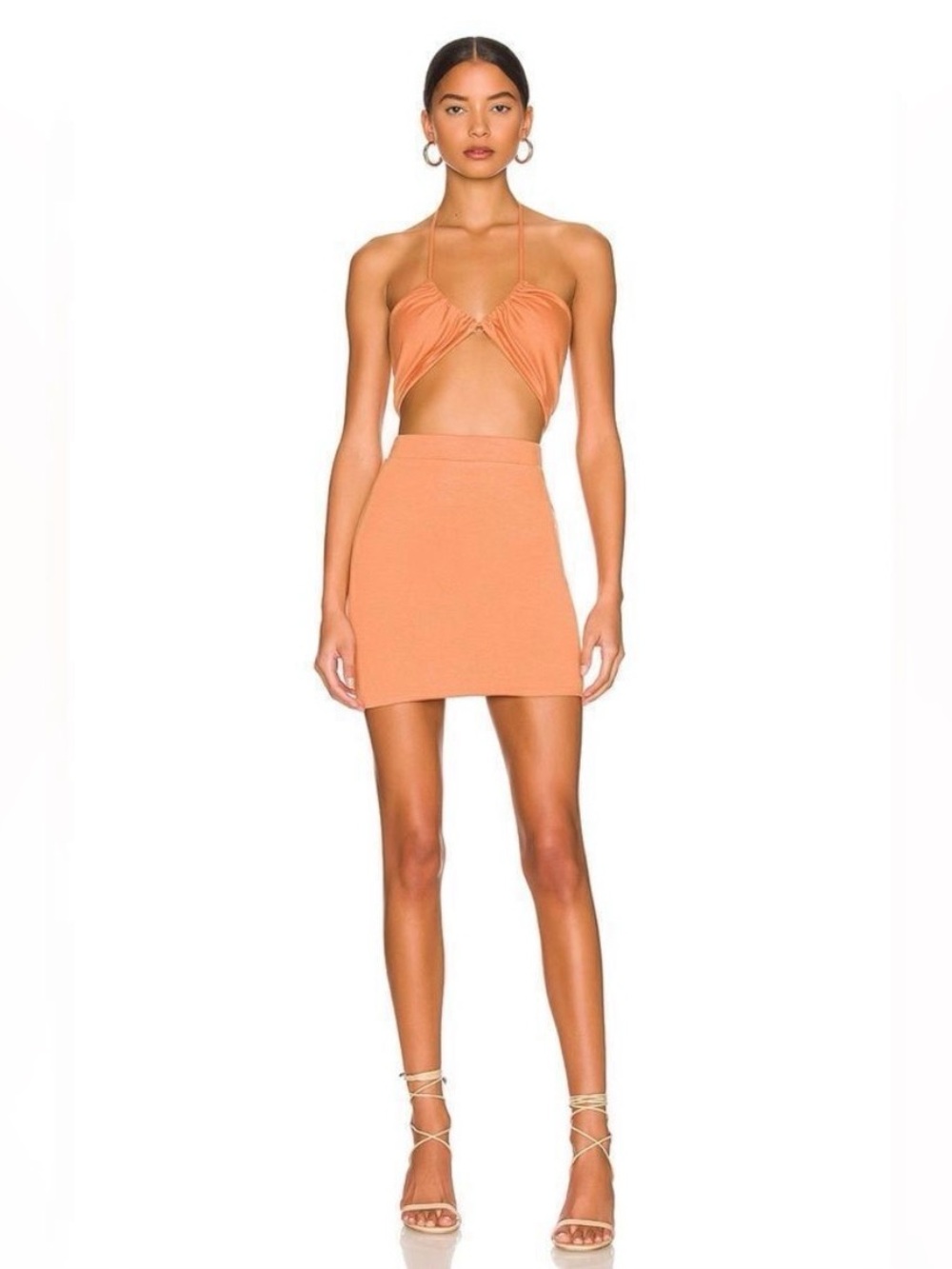 Superdown Alina Halter Top set in Orange